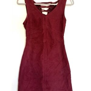 HOLLISTER Faux Suede Sleeveless Lace-up Dress - Women’s Size 0